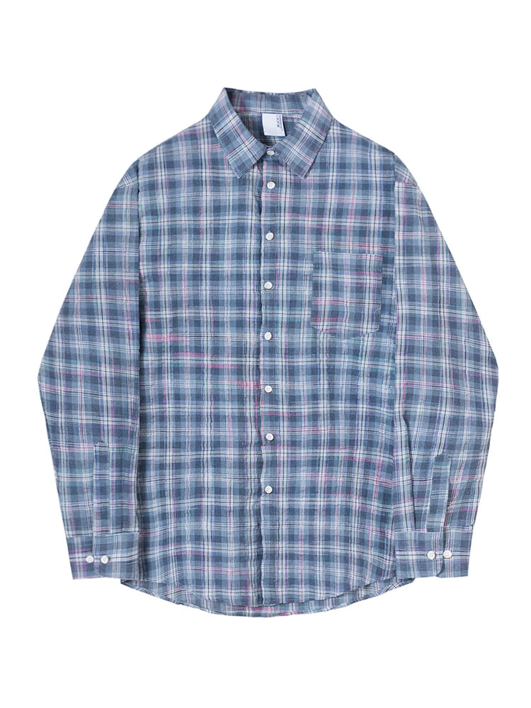 KC NO. 399 PLAID LONG SLEEVE SHIRT |MT