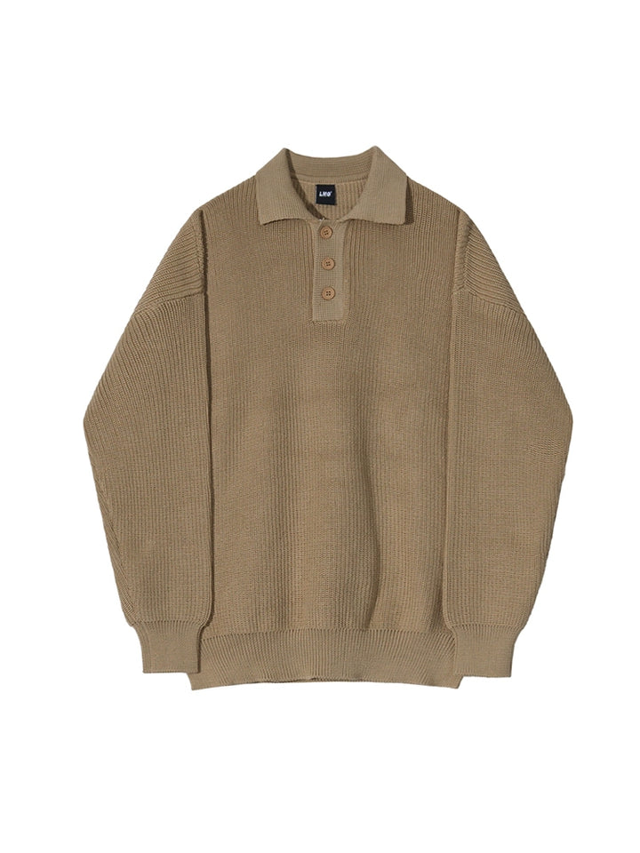 S8 No. 436 Quarter Button Knit Sweater