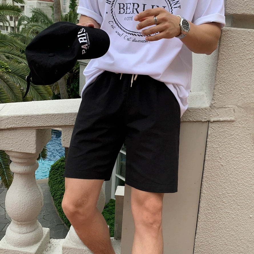 S8 No. 658 Linen Blend Pull-On Shorts