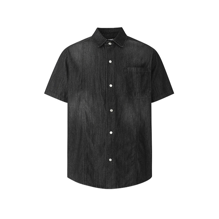 S8 No. 637 Denim Short Sleeved Summer Shirt