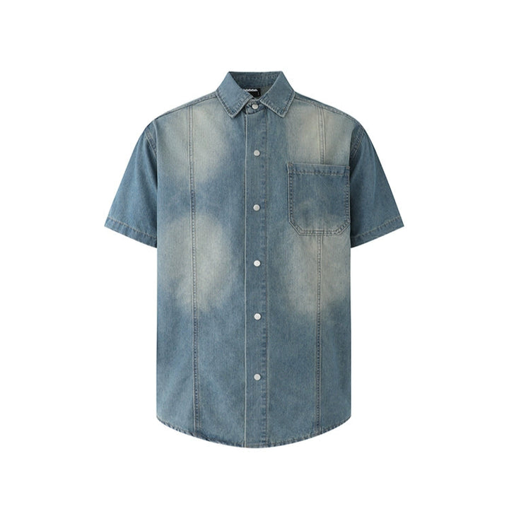 S8 No. 637 Denim Short Sleeved Summer Shirt