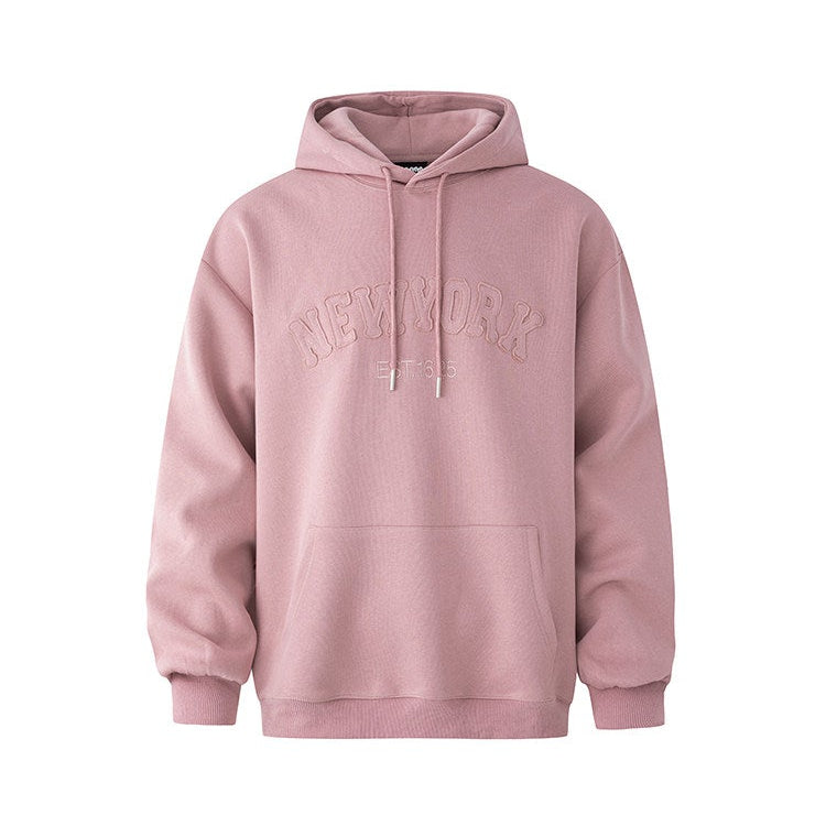 S8 No. 186 Oversized Embroidered Pullover Hoodie