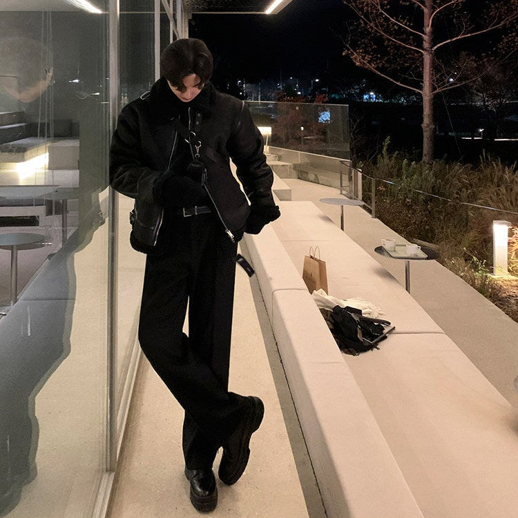 S8 No. 165 Oversized Suede Fleece Jacket