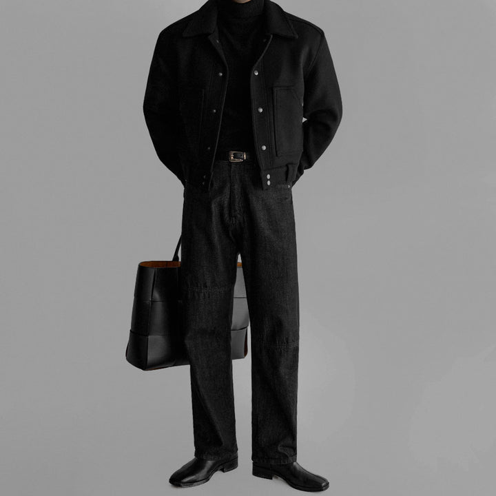 S8 No. 189 Vintage Retro Button-Up Wool Jacket