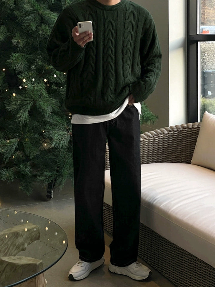 S8 No. 486 Loose Twist Knit Sweater