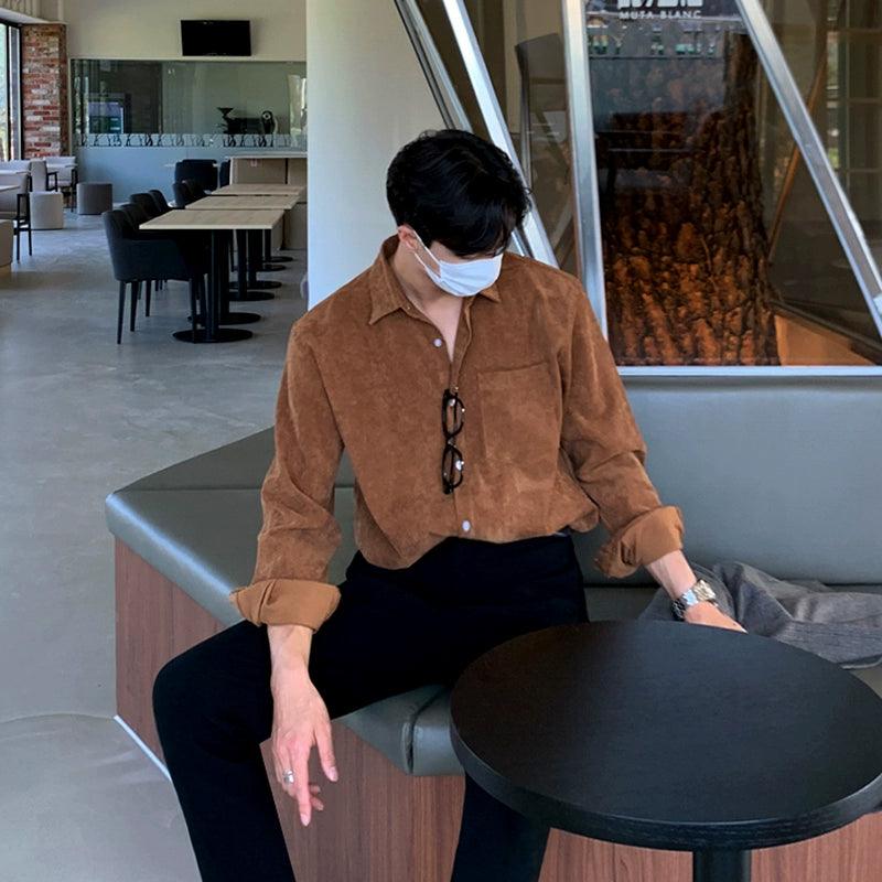 KC NO. 392 CORDUROY COLLARED SHIRT |MT