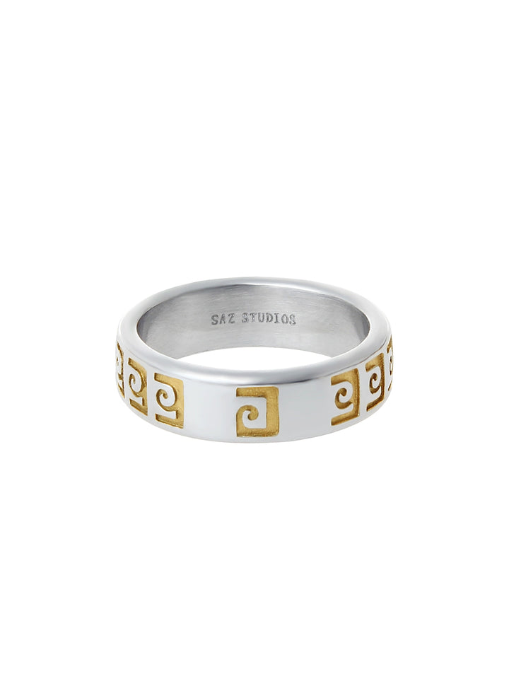 KC No. 623 Gold/Silver Pattern Ring