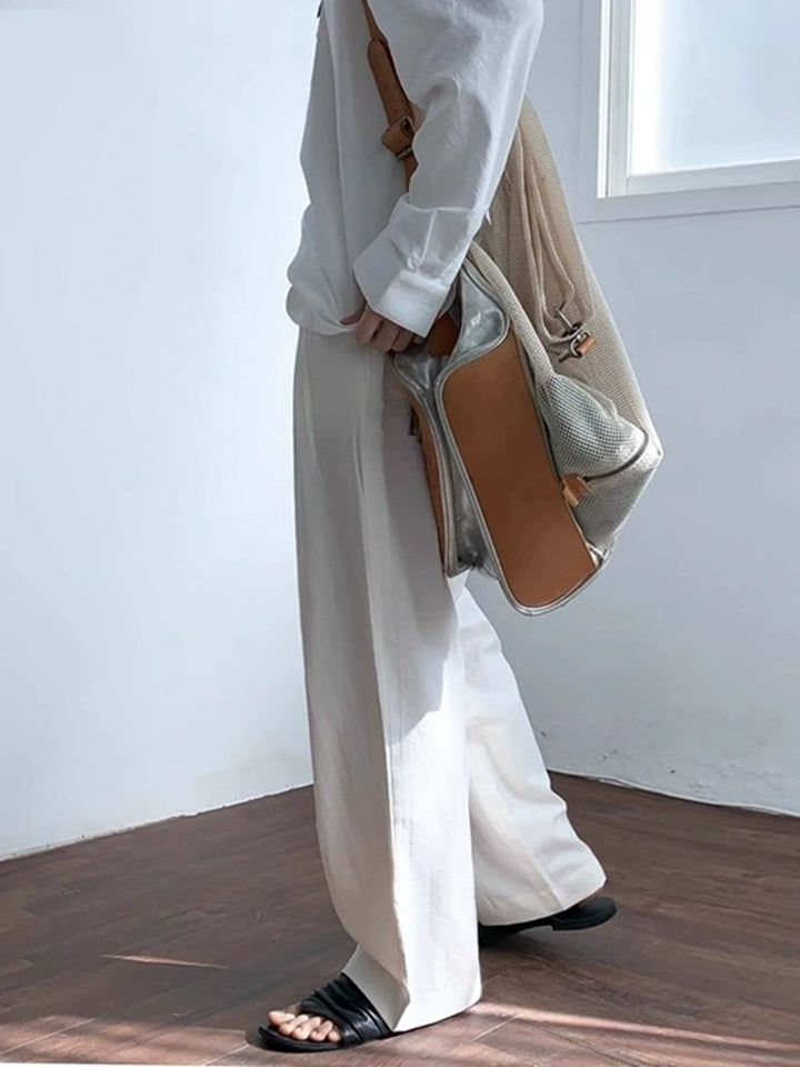 KC NO. 394 LINEN STRAIGHT PANTS |MB