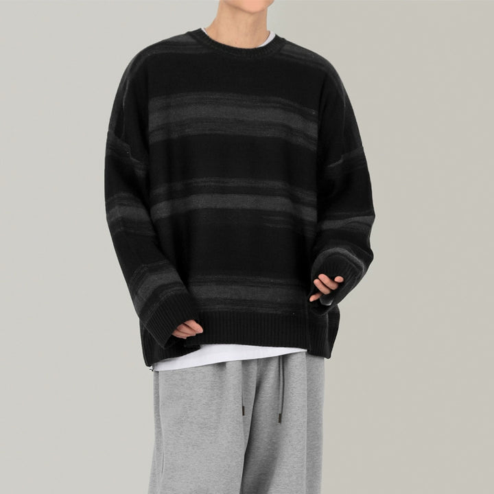 S8 No. 445 Contrasting Striped Sweatshirt