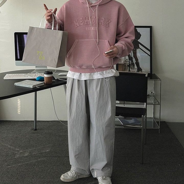 S8 No. 186 Oversized Embroidered Pullover Hoodie