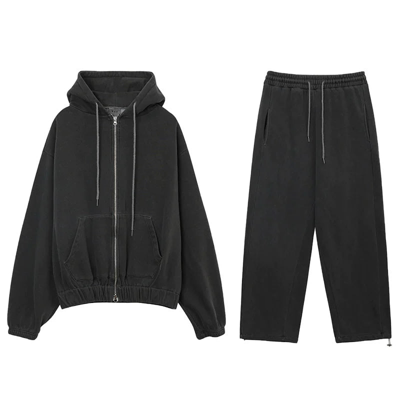 KC No. 401 Washed Hoodie and Sweatpants