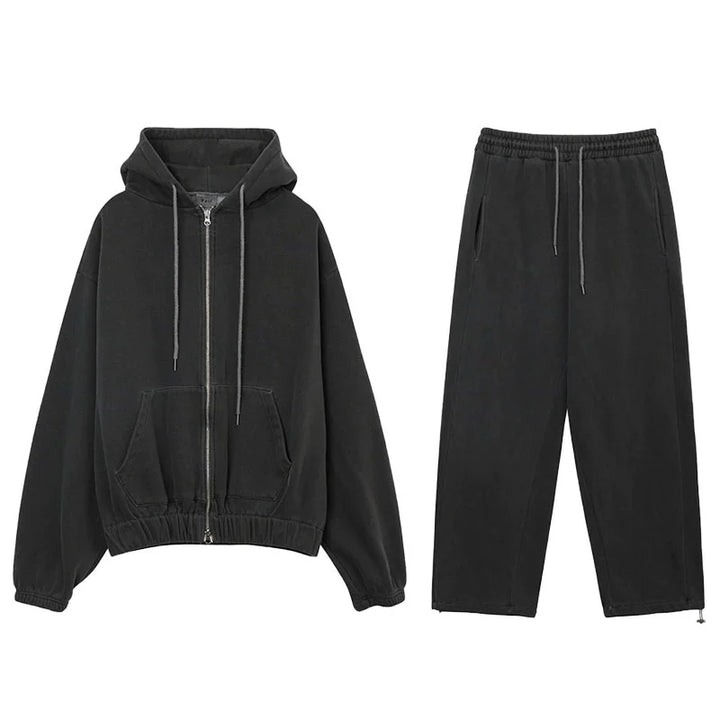 KC No. 401 Washed Hoodie and Sweatpants