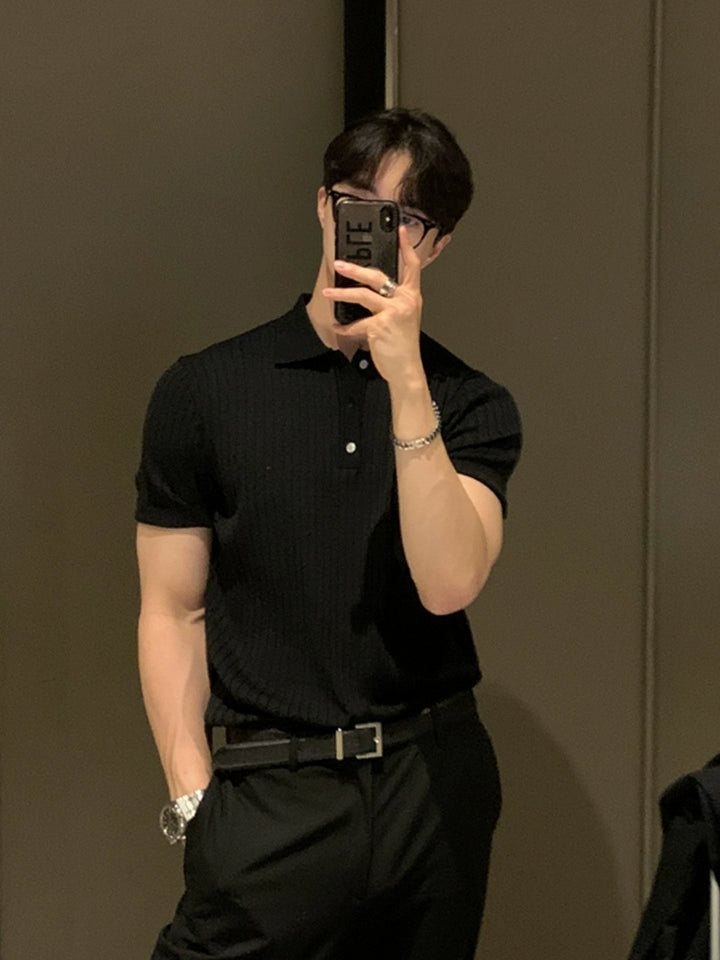 KC No. 402 Pleated Polo T-Shirt