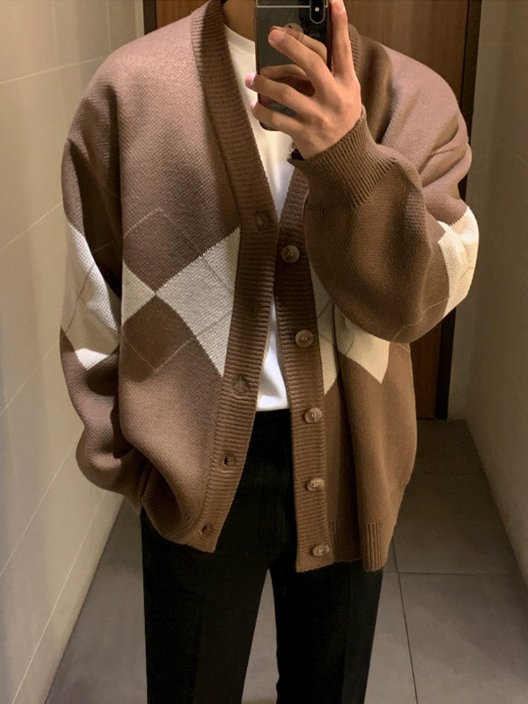 S8 No. 438 Casual V-neck Knit Cardigan