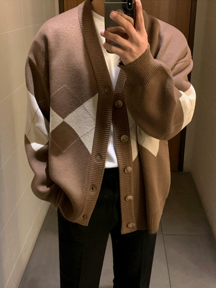 S8 No. 438 Casual V-neck Knit Cardigan