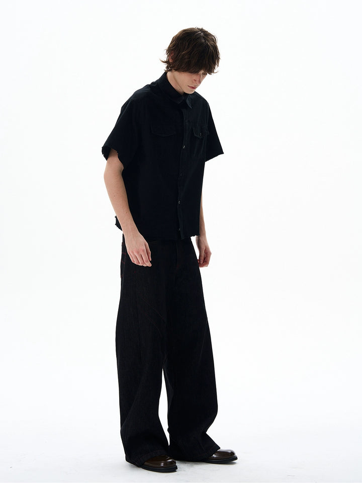 S8 No. 655 Oversized Short Sleeve Utility Shirt