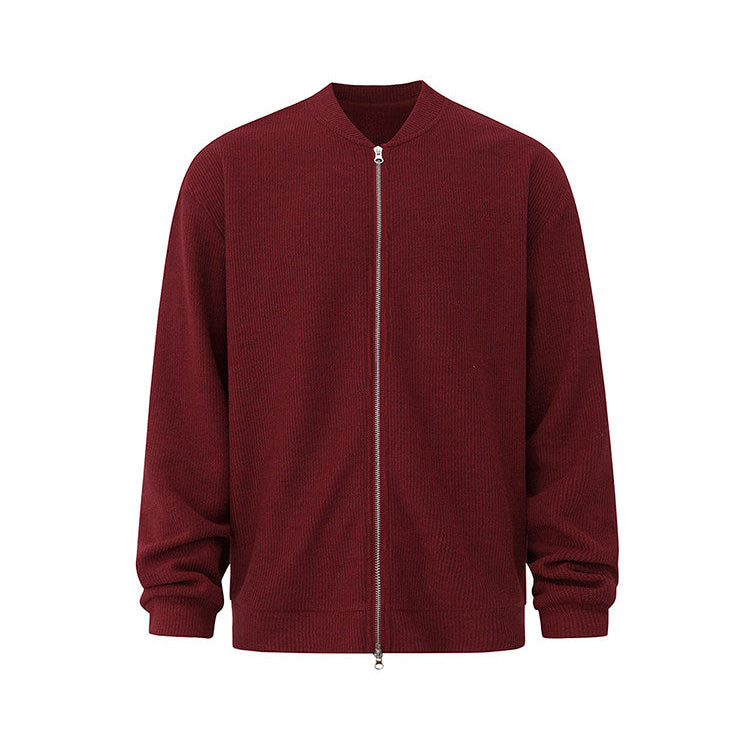 S8 No. 710 Relaxed Knit Zip-Up Jacket