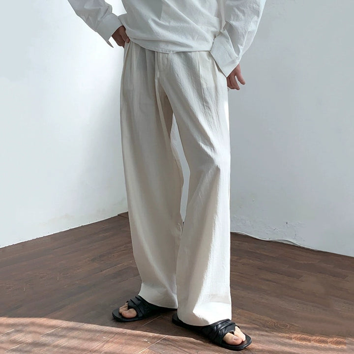 KC NO. 394 LINEN STRAIGHT PANTS |MB