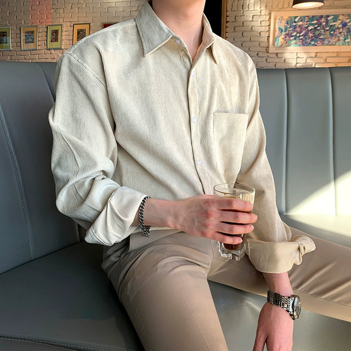 KC NO. 392 CORDUROY COLLARED SHIRT |MT