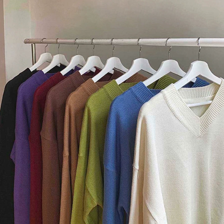 S8 No. 453 Loose V-neck Sweater