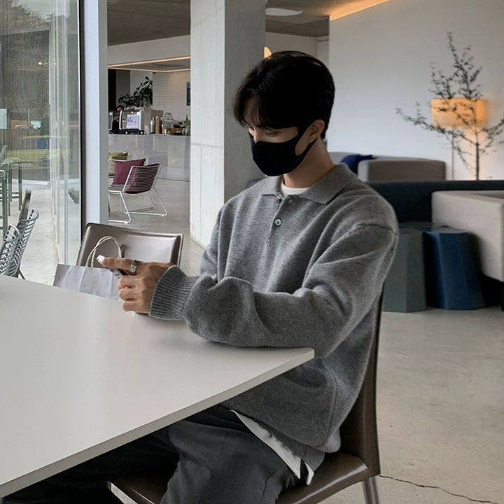 S8 No. 244 Loose Lapel Sweater