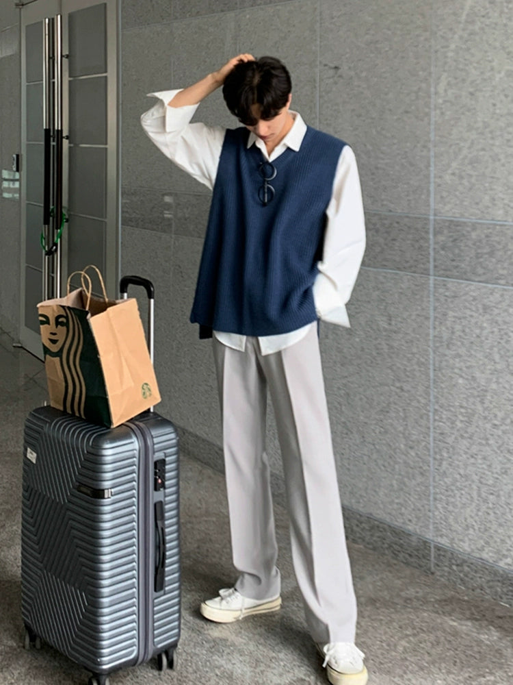 S8 No. 447 Loose V-neck Vest