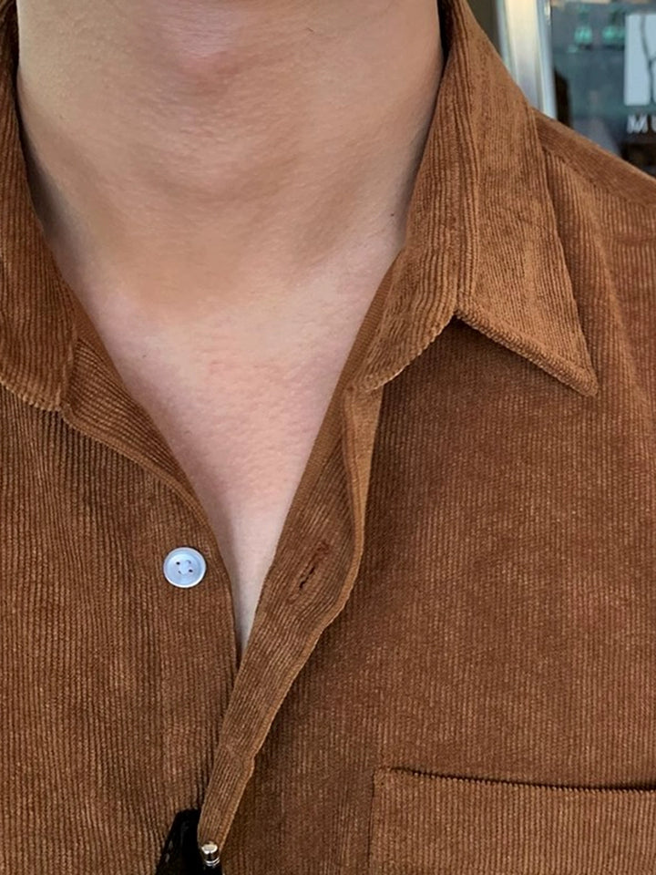 KC NO. 392 CORDUROY COLLARED SHIRT |MT