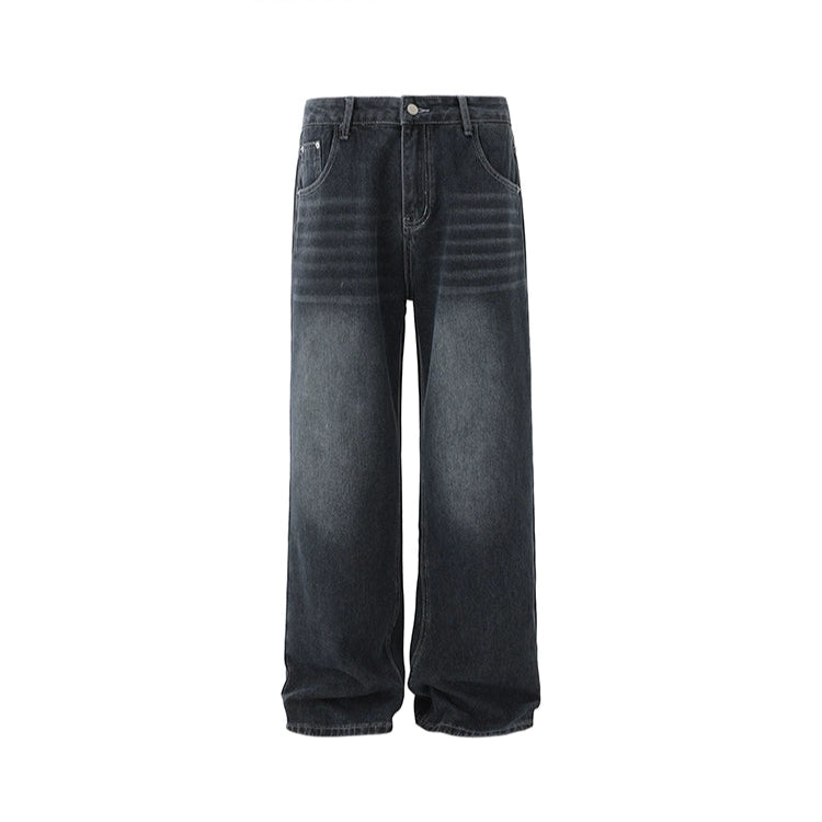 S8 No. 697 Wide Leg Washed Denim Jeans