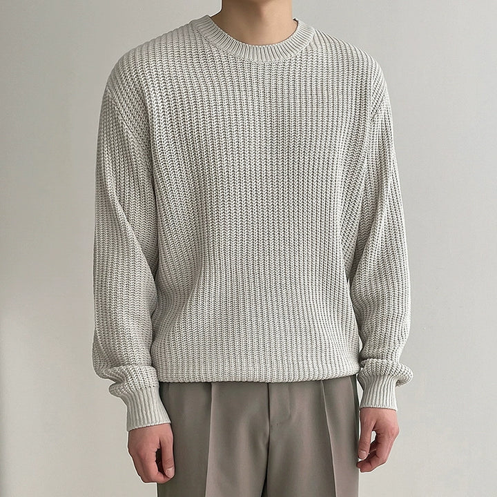 KC NO. 400 Knit Round Neck Sweater