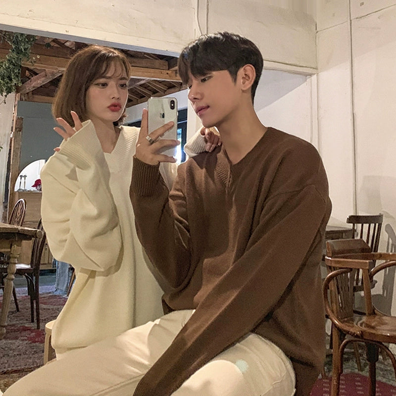 S8 No. 453 Loose V-neck Sweater