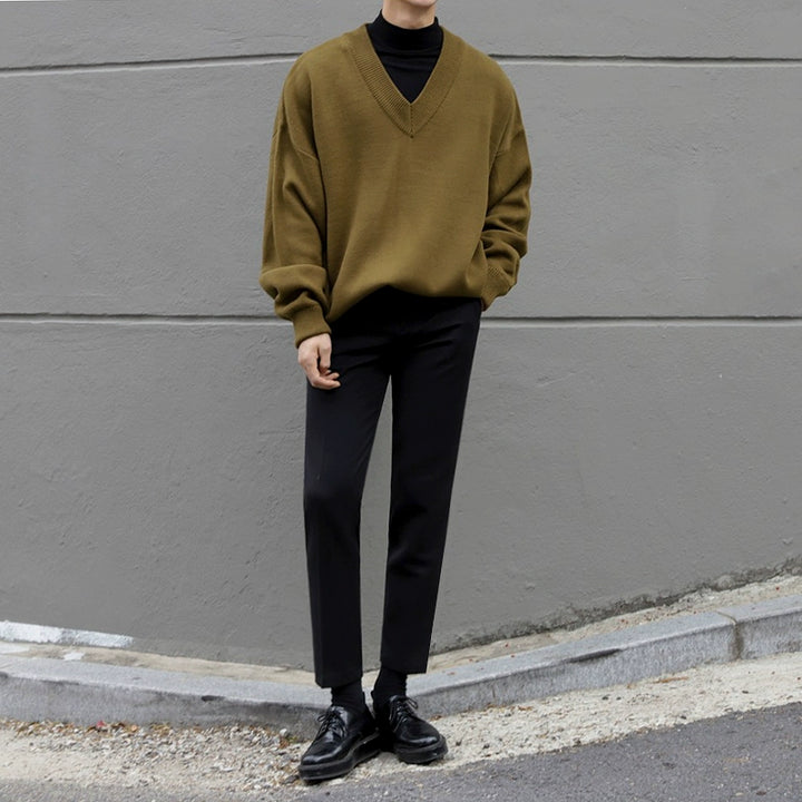 S8 No. 456 Loose V-neck Sweater