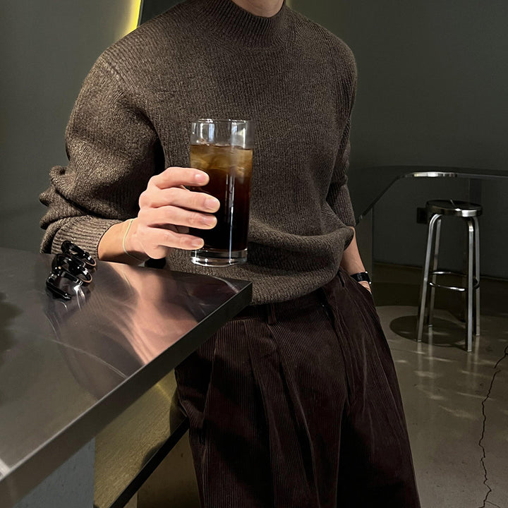 S8 No. 181 Half-High Collar Knit Sweater