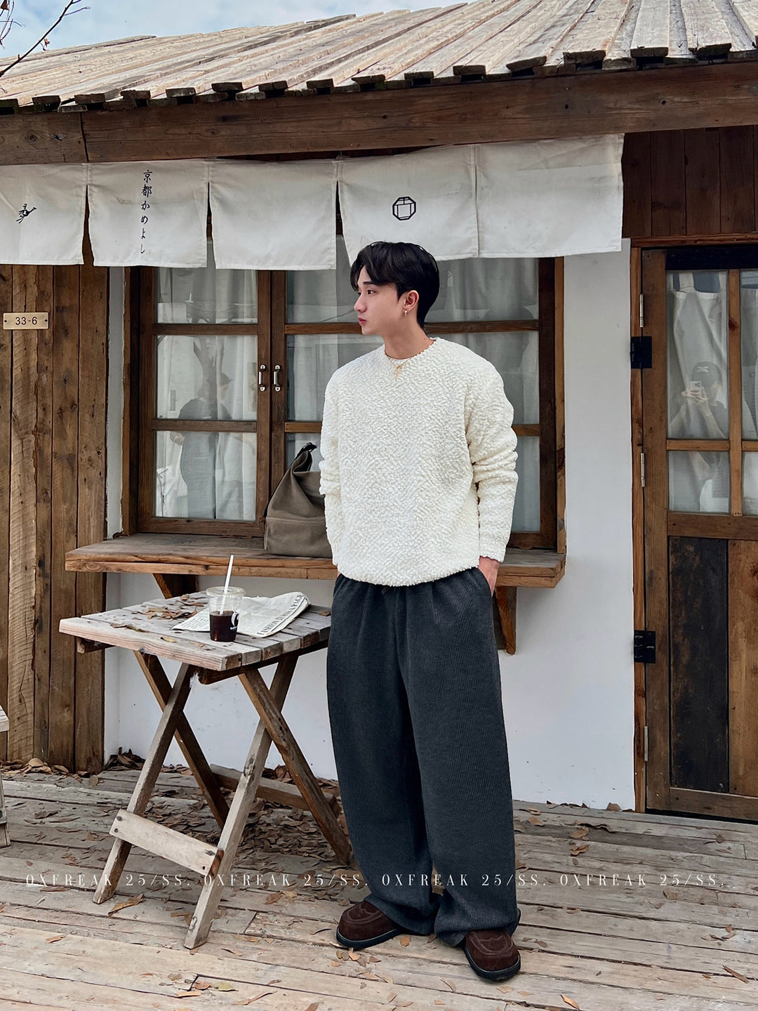 S8 No. 723 Plush Textured Crew Sweater by 88Society Apparel