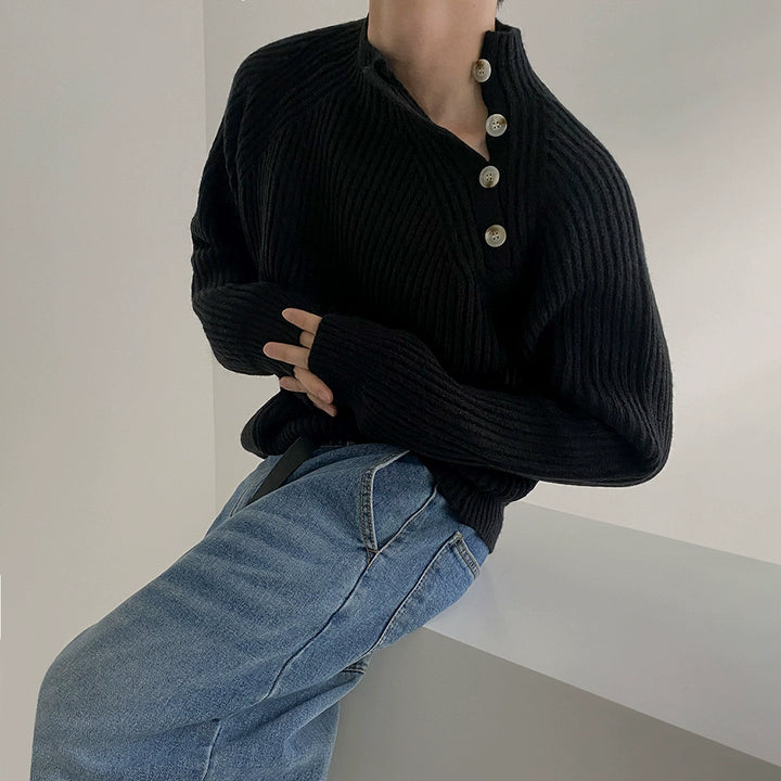 KC No. 412 Offset Knit Sweater