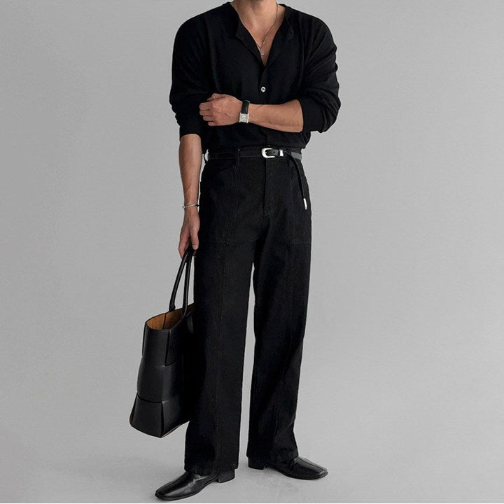 S8 No. 183 Straight Fit Washed Denim Pants