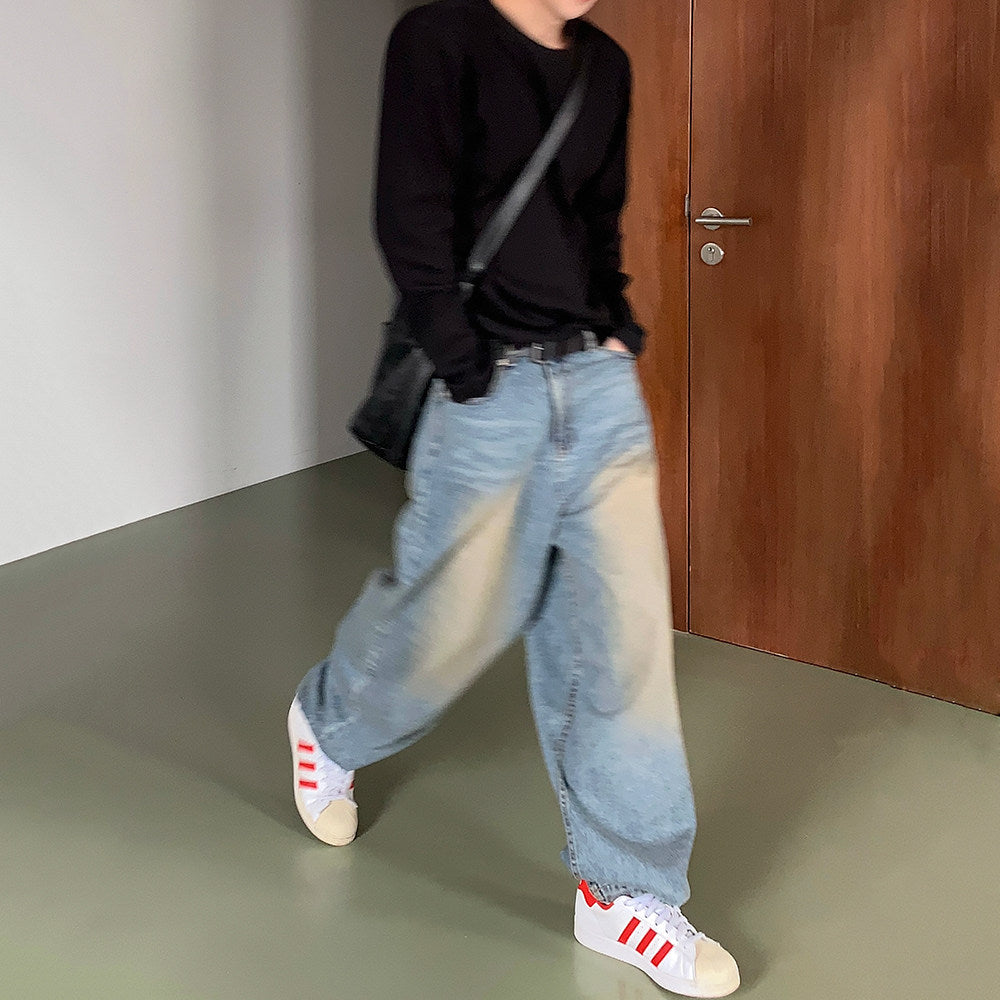 S8 No. 180 Vintage Washed Wide Leg Jeans