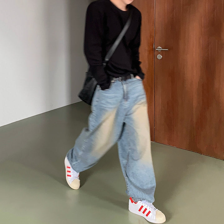 S8 No. 180 Vintage Washed Wide Leg Jeans