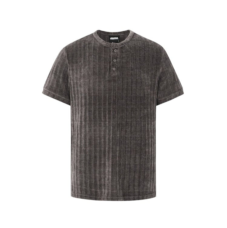 S8 No. 688 Mens Slim-Fit Short-Sleeve Henley