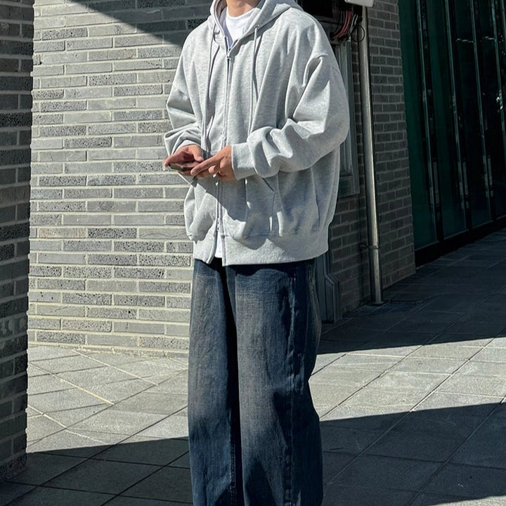 S8 No. 700 Oversized Zip-Up Hoodie