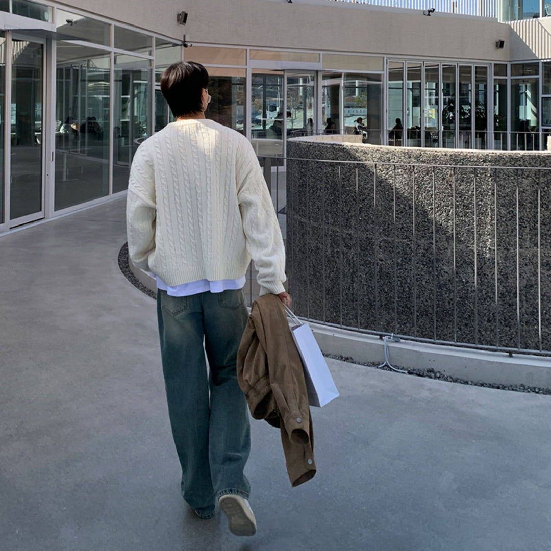 S8 No. 191 Oversized Cable Knit Pullover