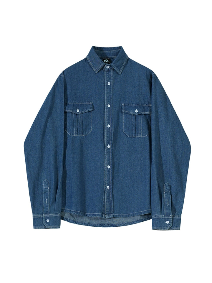 KC NO. 387 DENIM LONG-SLEEVE SHIRT |MT