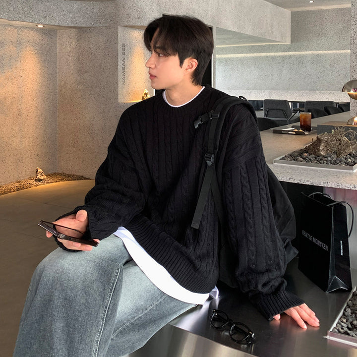 S8 No. 191 Oversized Cable Knit Pullover