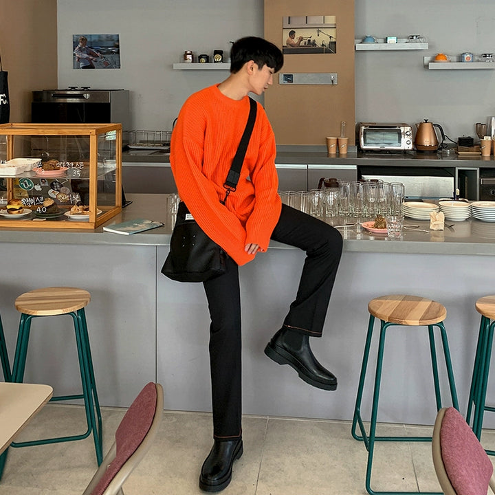 S8 No. 295 Crewneck Loose Knit Sweater