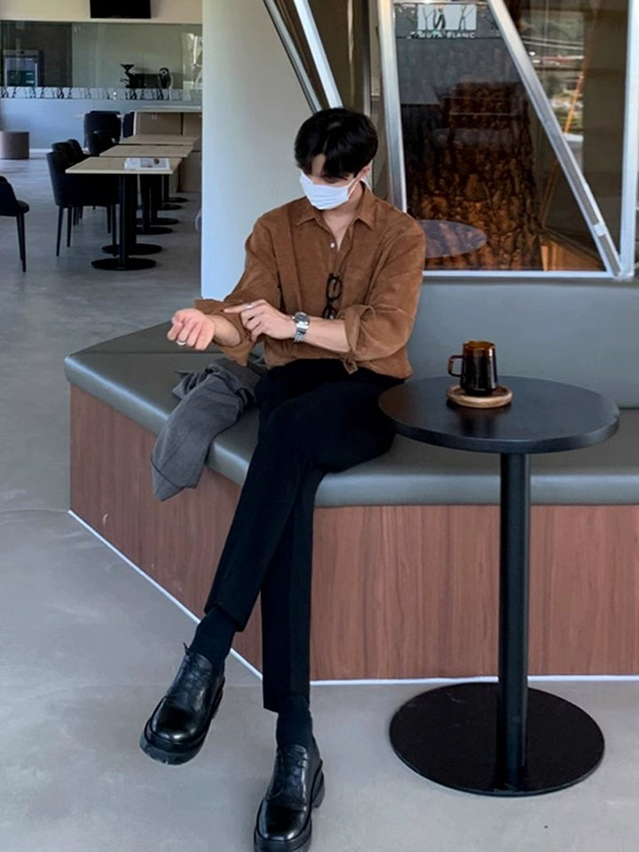 KC NO. 392 CORDUROY COLLARED SHIRT |MT