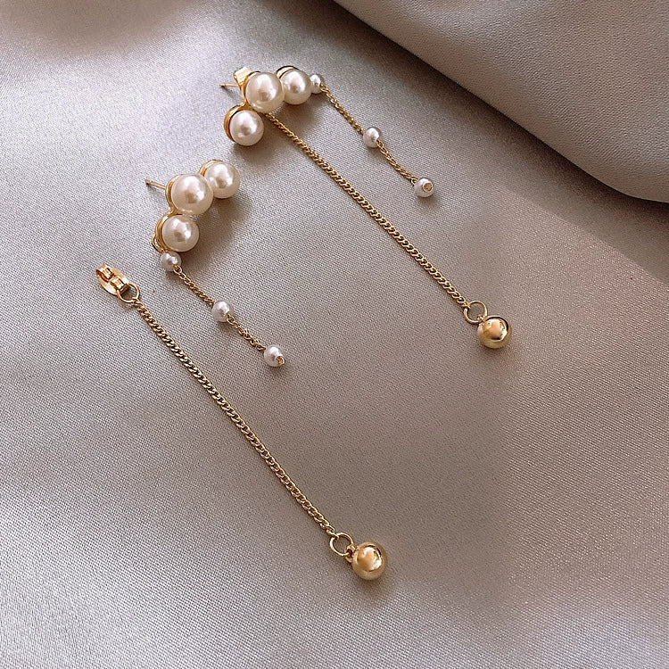 S8 No. 208 Tassel Pearl Earrings