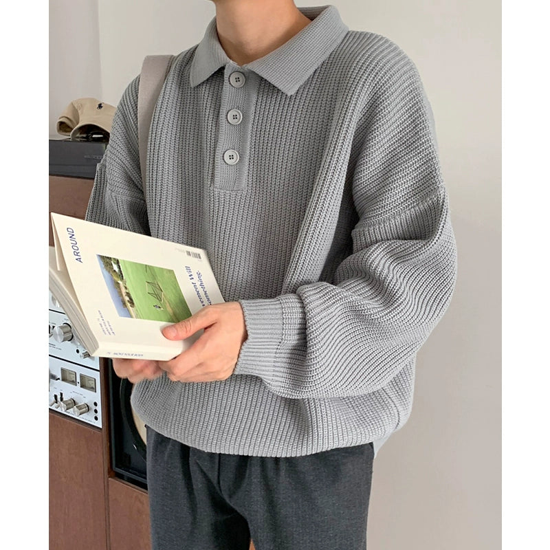 KC NO. 369 KNIT COLLARED SWEATER |MO