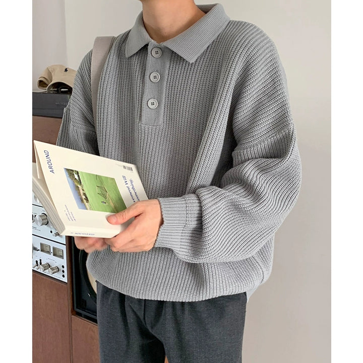 KC NO. 369 KNIT COLLARED SWEATER |MO