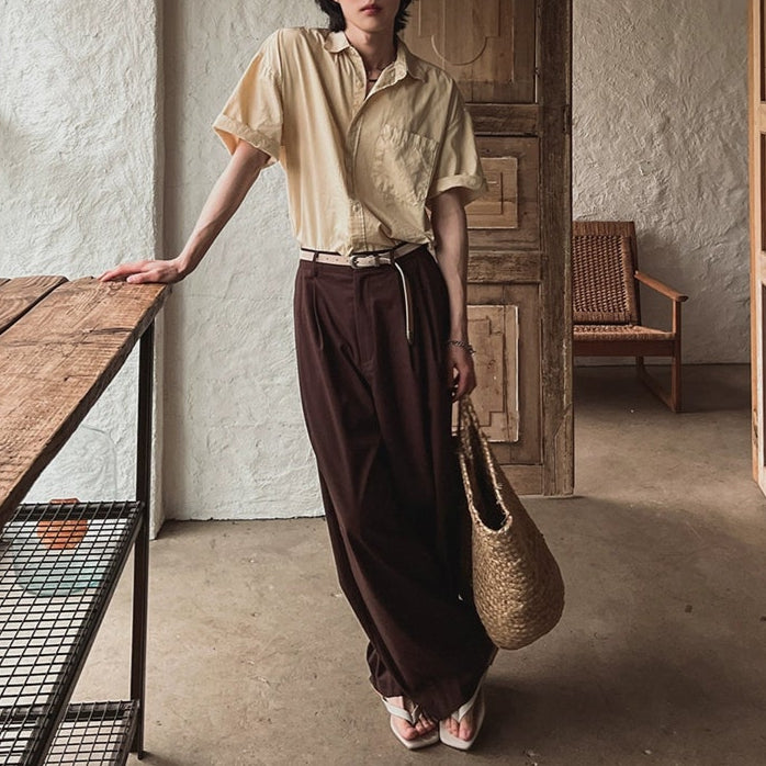 S8 No. 683 Pleated Relaxed Trousers