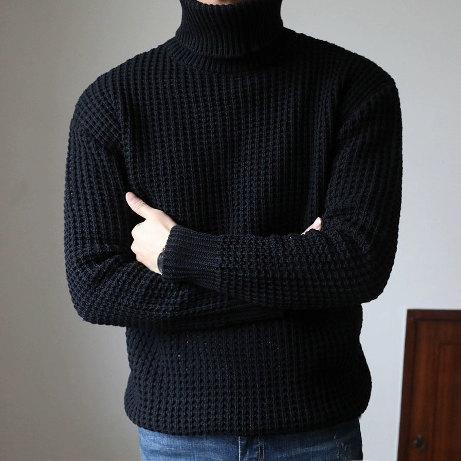 S8 No. 499 Pleated Knit Turtleneck