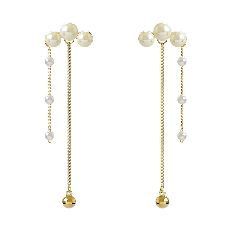 S8 No. 208 Tassel Pearl Earrings